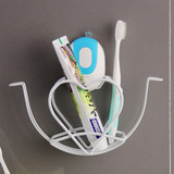置物架创意壁挂牙膏牙具架情侣牙刷架吸盘式卫生间浴室洗漱口杯子
