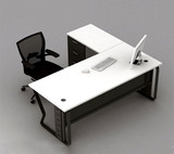 办公家具黑白办公桌时尚老板桌简约现代经理桌办公桌组合苏州