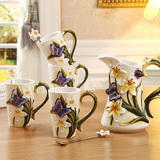 欧式田园咖啡杯套装结婚礼品茶具咖啡具英式下午茶高档陶瓷杯具