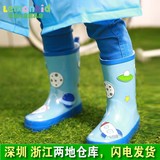 柠檬宝宝正品韩国新款儿童雨鞋男童女童水鞋宝宝雨靴防滑时尚中筒