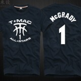 上心 2016纯棉短袖T恤 篮球服 麦迪 1号麦蒂球衣队服训练服T恤