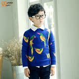 2015冬季新款韩版男童装儿童加厚套头毛衣中大童线衫潮宝宝打底衫