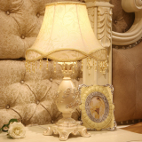 欧式台灯卧室床头灯公主田园创意婚庆奢华装饰树脂艺术简约美台灯