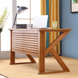 现木生活 实木书桌简约橡木书桌现代电脑桌写字台书房办公桌家具