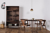 新中式全实木餐桌椅组合水曲柳餐桌餐椅现代简约客厅餐厅家具定制
