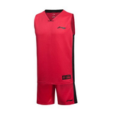 李宁篮球套男装夏季新品运动篮球服专业比赛套装男 运动服AATK003