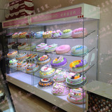 蛋糕店货架玻璃柜模型展示柜直角五层样品柜面包展示架面包架