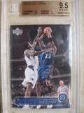 NBA球星卡乔丹2002-03 UPPER DECK 评级卡 金标BGS 9.5