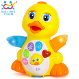 电动大黄鸭儿童玩具1-2周岁女宝宝0-1岁-2-3周岁半男孩4到5-6个月