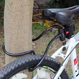 通用越野山地变速自行车单车配件装备电动车锁钢丝锁钥匙锁1米长