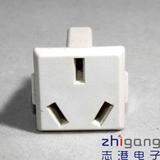 台湾 AC电源座 中国插座 大方形 国标接线插座 纯铜USP电源插座