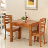 批发 小户型实木餐桌椅组合 长方形折叠餐桌 伸缩餐台饭桌子简约