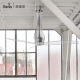 savia北欧吊扇灯客厅风扇灯餐厅风扇灯带风扇的LED吊灯玻璃风扇灯