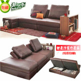 折叠沙发简易日式小户型型储物沙发床1.5多功能三人宜家皮沙发