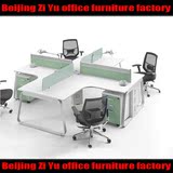 办公家具办公桌 四人位组合员工办公桌 简约钢架办工桌 工作位