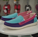 crocs新款专柜正品代购卡洛驰女鞋女士沃尔卢帆布鞋拼色便鞋14391