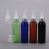 60mlPET透明尖嘴盖瓶水盖瓶滴水瓶液体旅行化妆品小样分装瓶纯露