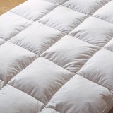 单人全棉95白鹅毛羽绒床垫 双人加厚折叠垫被床褥子1.8m床1.5m床