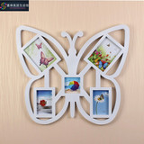 创意家庭蝴蝶形组合相框挂墙7寸6寸5框时尚连体相框照片墙包邮