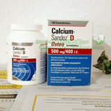 德国直邮德国Calcium Sandoz D钙片 老人孕妇更年期钙片 100粒