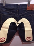15款 evisu欧版 五分裤短裤 白色大M 樱花刺绣 专柜正品 65折