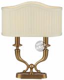 经典美式别墅酒店书房卧室床头灯 欧式古典全铜手工台灯双头台灯