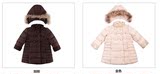ELLE专柜正品童装2014秋冬新款女童温暖舒适附帽羽绒服外套