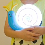 LED小夜灯创意可充电台灯床头灯喂奶灯儿童婴儿宝宝卧室USB蜗牛灯
