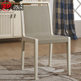 和购家具 地中海靠背椅子 北欧餐厅休闲椅子欧式实木餐椅CMCH-B12