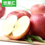 【次日达】世果汇 陕西洛川红富士苹果12个 新鲜水果 顺丰包邮