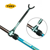 途酷TUKU 碳素可伸缩钓竿架竿支架  专利吸附式后挂2.15米 2.7米