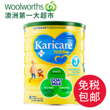 Woolworths澳洲进口Karicare可瑞康山羊奶婴幼儿配方奶粉3段900g