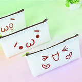 超萌创意韩国女学生大容量笔袋萌萌哒可爱卡通软妹硅胶拉链收纳袋
