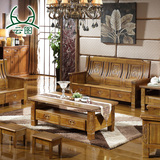 云图家具 雕花实木沙发 休闲古典中式香樟木客厅组合多人沙发