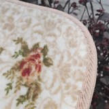 2016化纤家用卫浴卧室客厅茶几长方形田园地毯ZY欧式玫瑰花