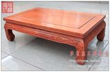 红木家具 非洲花梨木 实木雕花炕几炕桌 中式飘窗桌床桌矮桌79