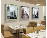 客厅餐厅装饰画富贵无框三联画现代简约油画布挂画背景墙画包邮