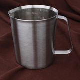 加厚304不锈钢量杯500ml 奶茶咖啡2000ml 带刻度拉花杯实验杯包邮