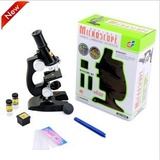 包邮儿童探索科学实验显微镜套装 专业生物科普教学便携益智玩具