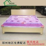 郑州单人床双人床特价床实木床出租屋床便宜出租房家具床送货安装