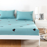 家纺纯色床笠单件单双人1.5/1.8m床素色防滑床单床罩席梦思保护套