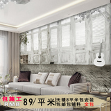 古埃伦欧式复古门窗花卉客厅卧室床头背景墙壁纸大型壁画奢华墙布