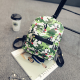2016夏季新款韩版女包迷彩双肩包迷你中学生小书包印花彩绘小包包