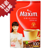 特价！韩国进口大包麦馨maxim三合一原味红咖啡 1180g 100条