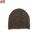 HM专柜帽子冬季休闲保暖男女士护耳海马毛线帽套头骑车运动帽子