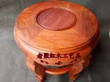 缅甸花梨木原木小圆凳子高30公分，大果紫檀红木实木圆凳、圆花几