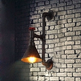 美式乡村Loft个性创意灯饰工业风餐厅复古铁艺酒吧台水管壁灯具
