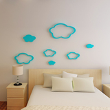 无限创意云水晶立体墙贴卧室客厅背景亚克力墙贴儿童房幼儿园装饰