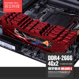 G.Skill/芝奇 16G DDR4 2666 8G*2 台式机内存 F4-2666C15D-16GRR