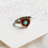 【石头的日记】原创手作 爱与时光 vintage美国进口古董爱心 戒指